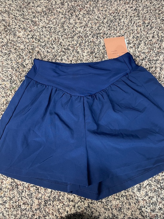 Shade & Shore Pants - Shade & Shore High Waist Swim Lounge Shorts Sleek Navy Woman’s XS (0-2) | NWT
